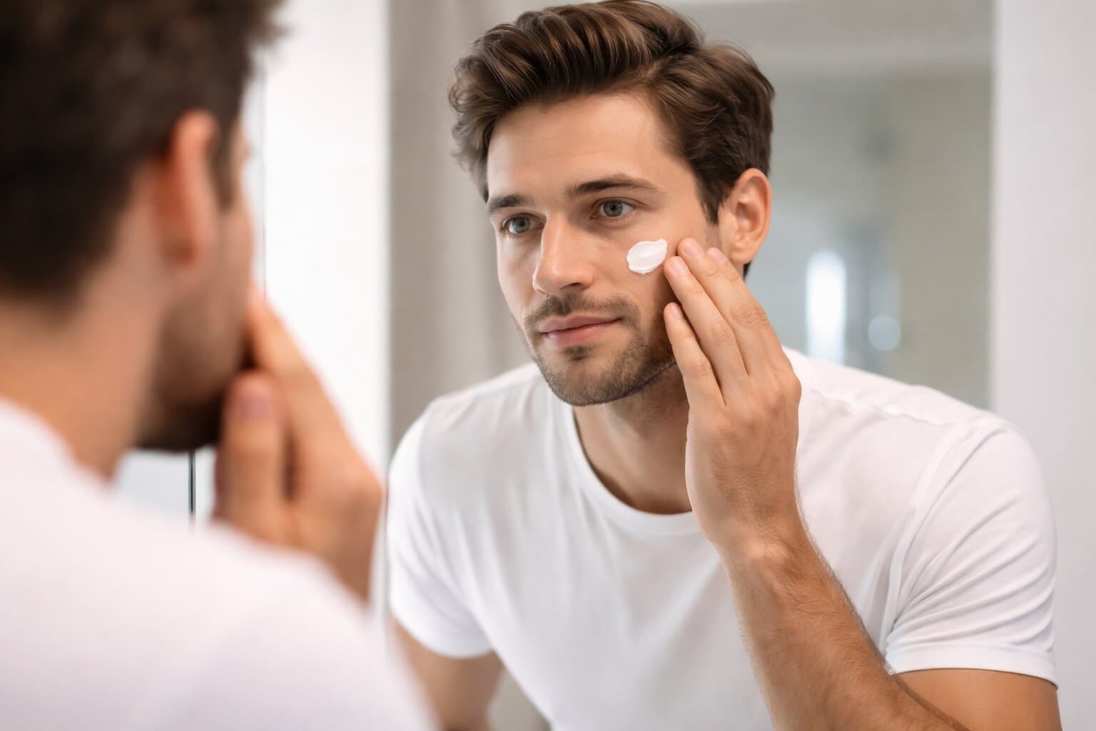 Man grooming skincare
